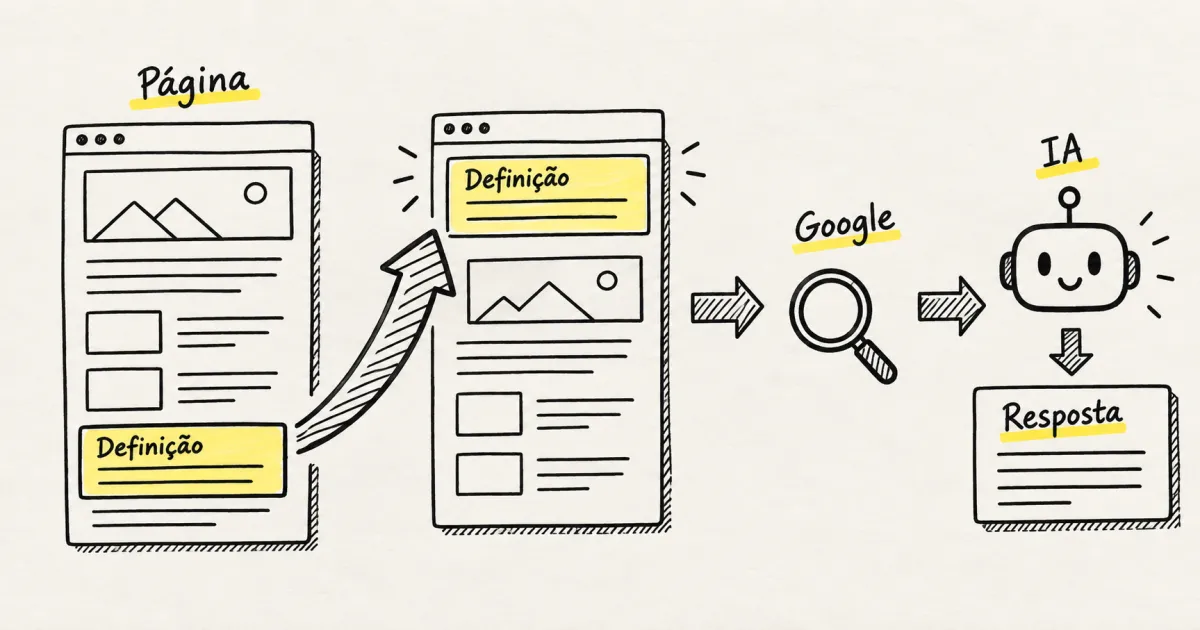 O checklist AEO para auditar uma página que ranqueia no Google e nunca aparece em respostas de IA